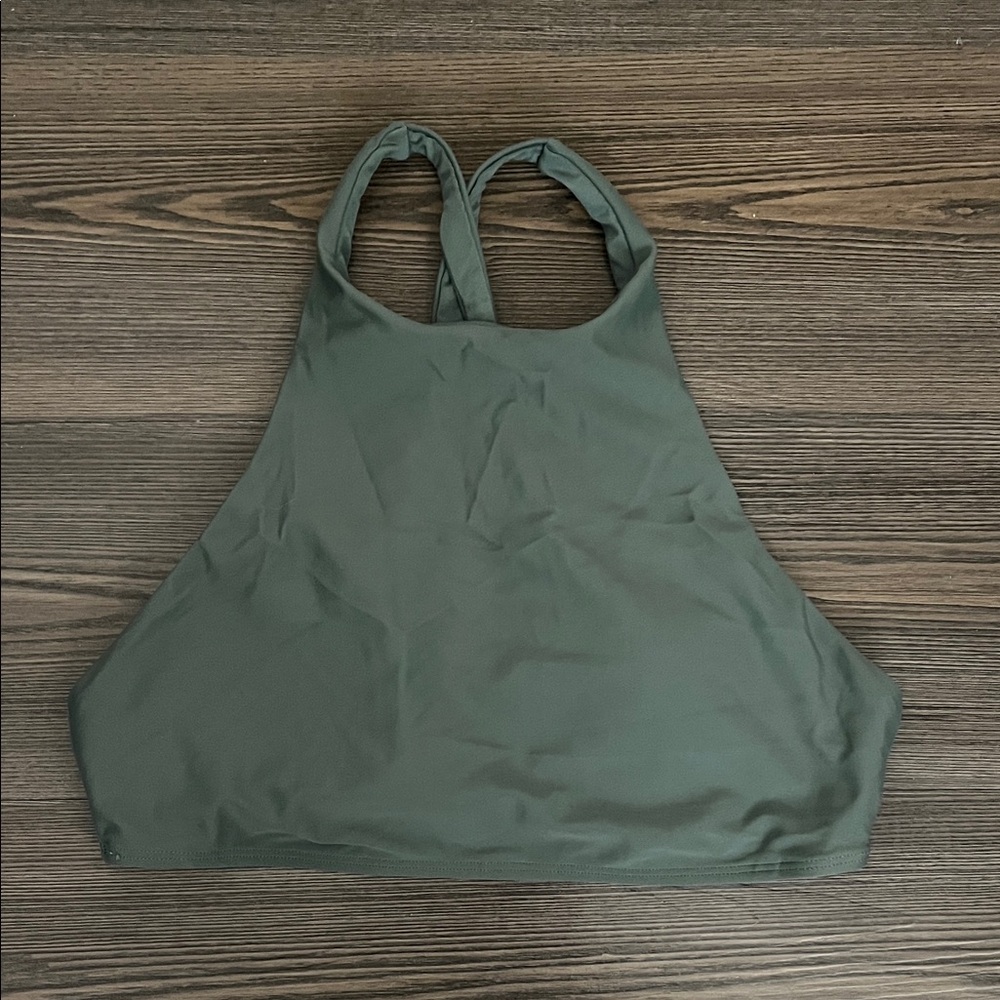 Aerie Women's Green Bikini Top